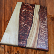 Load image into Gallery viewer, River Platter - Camphor Laurel in Medieval Copper-SOLD